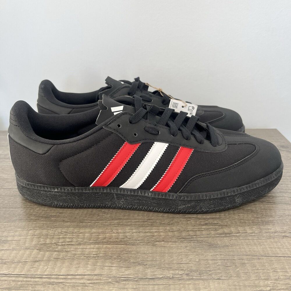 ADIDAS VELOSAMBA MADE WITH NATURE BLACK WHITE COLLEGIATE RED IE8479 SIZE 12.5
